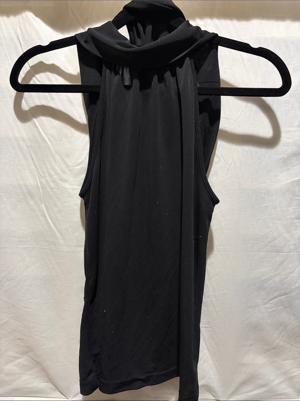 Express Black Sleeveless Mock Neck Tank
